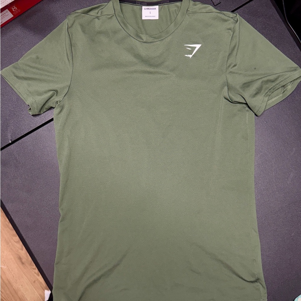 Gymshark Olive Short Sleeve Tee Mens